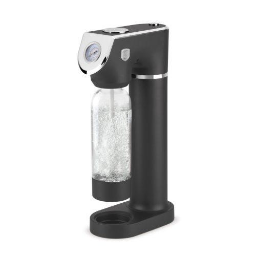 Berlinger Haus BH/8557 Antracit Collection szódagép, 2 palackkal, barométer, univerzális CO2 patron (nem tartozék)