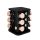 Berlinger Haus BH/8559 Black Rose Collection fűszertartó készlet, 18.5 x18.5 x21.5cm, 13 részes