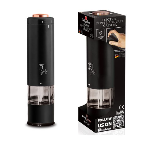 Berlinger Haus BH-9287 Black Rose Collection elektromos só- és borsőrlő, elemes (4xAA)
