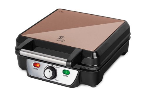 Berlinger Haus BH/9452 Rose Gold Edition gofrisütő, 4 szeletes, 1100 W, 24 x 24 cm, tapadásmentes bevonat