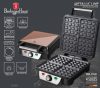 Berlinger Haus BH/9452 Rose Gold Edition gofrisütő, 4 szeletes, 1100 W, 24 x 24 cm, tapadásmentes bevonat