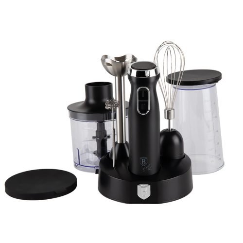 Berlinger Haus BH/9597 Matte Black Collection botmixer készlet, 800Watt, 6részes, szabályozható sebesség