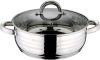Blaumann BL-1504A Gourmet Line alacsony lábas fedővel, 28 x11.5 cm, 7liter, indukciós, rozsdamentes acél