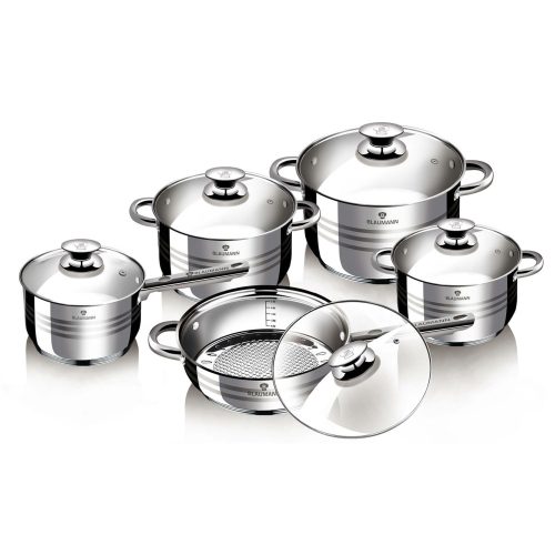Blaumann BL-1637N Gourmet Line edénykészlet, 10 részes, indukciós, rozsdamentes acél