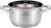 Blaumann BL-3457 Satin Gourmet Line magas lábas fedővel, 22 x 13 cm, 4,3 l, indukciós, rozsdamentes acél