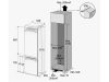Samsung BRB80F26ADF0EO beépíthető alulfagyasztós hűtőszekrény, 190/74liter, NoFrost, 35dB, fehér
