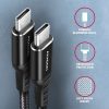 Axagon BUCM-CM10AB USB-C - USB-C kábel, 60W, 1 méter, fekete