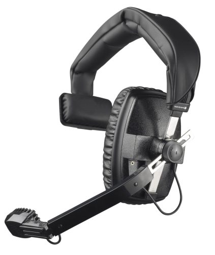 Beyerdynamic DT 108 200/50 egyoldalas stúdió fejhallgató mikrofonnal, 50Ohm, 94dB, fekete (BD 402958)