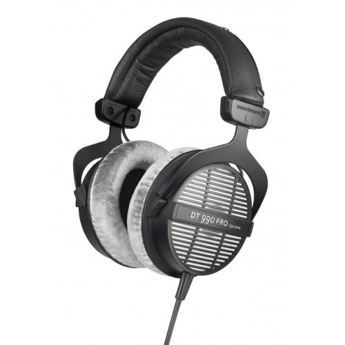 Beyerdynamic DT 990 PRO 250Ohm vezetékes fejhallgató, nyitott, 96dB, ezüst-fekete (BD 459038)