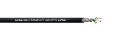CORDIAL CCAT 6 HIGHFLEX BLACK 100 - adatkábel