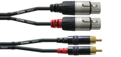Cordial CFU 1,5 FC 1, 5m, REAN 3 pólusú XLR/RCA papa