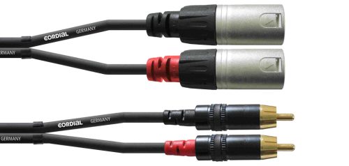 Cordial CFU 1, 5 MC Aszimmetrikus kábel XLR – RCA