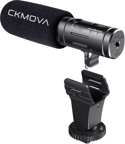 CKMOVA VCM3 PRO kondenzátor videó mikrofon DSLR kamerákhoz és telefonhoz