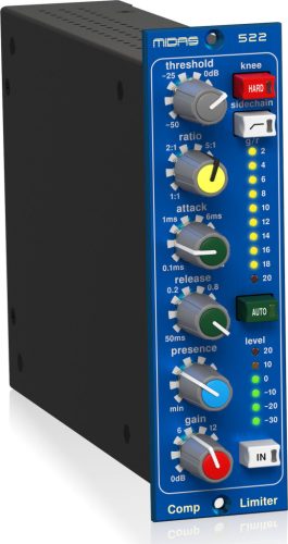 MIDAS COMPRESSOR LIMITER 522 V2 moduláris kompresszor/limiter