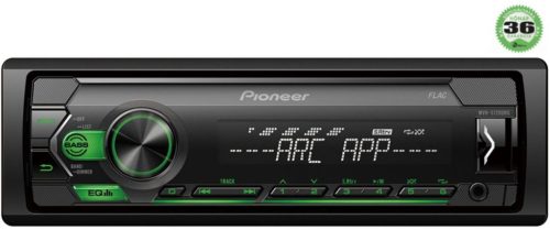 Pioneer DEH-S120UBG CD/USB/AUX autóhifi fejegység, zöld