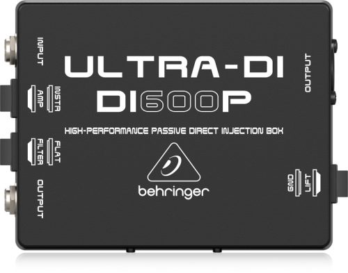 Behringer ULTRA-DI DI600P passzív DI box, 6.3mm jack, szimmetrikus XLR kimenet