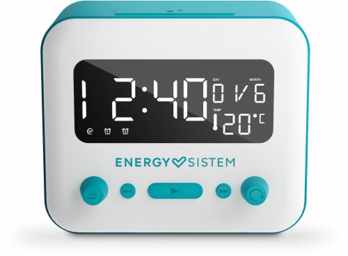 Energy Sistem EN-450725 Clock Speaker 2 hordozható órás rádió, BT5.0, FM rádió, USB, microSD lejátszás, akkumulátoros