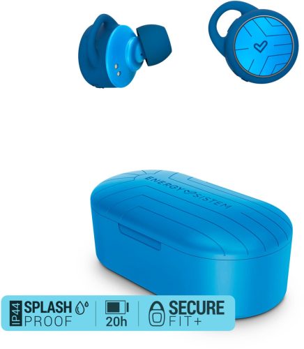 Energy Sistem EN-451029 Sport 2 True Wireless fülhallgató, BT 5.0, akár 20 óra lejátszás, IPX4, kék