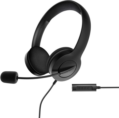 Energy Sistem EN-452033 Office 3 irodai headset, USB, 3,5mm jack, hangerő szabályzás, fekete