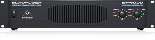 Behringer EP4000 EuroPower erősítő, 2 /1csatorna, 2 x2000Watt (2Ohm)