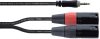 Cordial EY 1.5 WMM 1x jack 3,5 mm sztereó / 2x XLR papa, 1,5 m