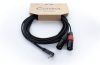 Cordial EY 1.5 WRMM 1x jack 3,5 mm 90° sztereó / 2x XLR papa, 1,5 m