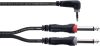 Cordial EY 1.5 WRPP 1x jack 3,5 mm 90° sztereó / 2x jack 6,3 mm mono, 1,5 m