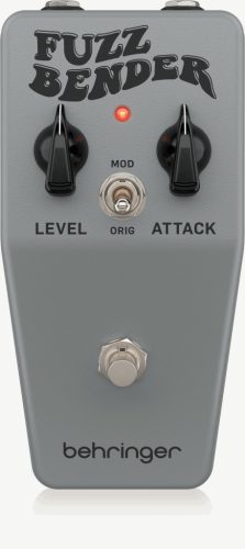 Behringer FUZZ BENDER Vintage 60-as évek stílusú Fuzz pedál, egyedi Bias Mod kapcsolóval