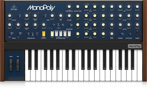 Behringer Monopoly analóg polifonikus szintetizátor, 37 sebességérzékeny  billentyű, USB