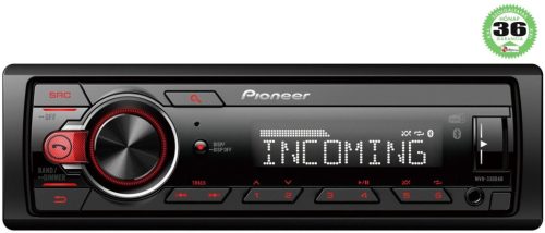 Pioneer MVH-330DAB Bluetooth/USB/AUX 4x50W, mechanika nélküli autóhifi fejegység