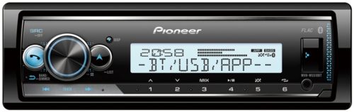 Pioneer MVH-MS510BT hajós fejegység, 4 x50Watt, Bluetooth/USB, FLAC lejátszás, HPF, LPF, 3pár RCA, víz- és UV álló