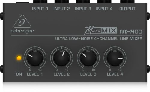 Behringer MX400 micromix 4 csatornás monó vonal keverő