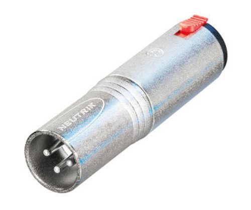 Neutrik NA3MJ 3 pólusú, XLR papa – sztereó, 6.3 mm-es lezáró jack