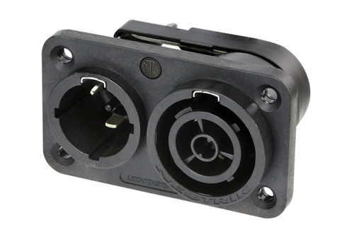 Neutrik NAC3PX-TOP powerCON TRUE1 TOP készülék ki és bemeneti kombinált csatlakozóaljzat pár (250V/16A), kültéri kivitel IP65