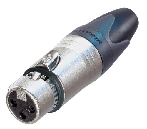 Neutrik NC3FXX-EMC 3 pólusú mama EMC -XLR kábelcsatlakozó, RF-árnyékolás