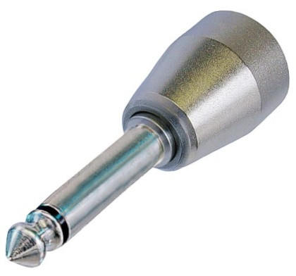 Neutrik NM2P Mono 6,3mm dugasz modul, belső menet M 17x1, forrasztható érintkező.