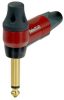 Neutrik NP2RX-TIMBRE Hajlított végű 6.3mm-es 2 pólusú hangszíndugasz.