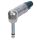 Neutrik NP2RX 6.3mm-es professzionális jobb-oldali phone dugasz, 2 pólusú, nikkel érintkezők, nikkel ház.