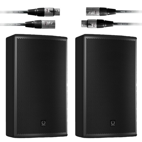 Turbosound aktív hangfalak és Cordial XLR kábelek csomag