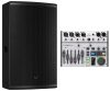 Turbosound NuQ152-AN aktív hangsugárzó és Behringer FLOW 8 digitális keverő csomag