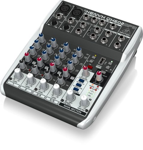 Behringer XENYX QX602MP3 analóg keverő MP3 lejátszóval
