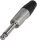REAN Mono 6,3mm JACK krómozott ház, ónozott érintkezők