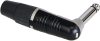 REAN Mono 6,3mm JACK, derékszögű krómozott ház, ónozott érintkezők