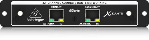 Behringer X-Dante bővítő kártya (X32), 32 csatorna (48 kHz)