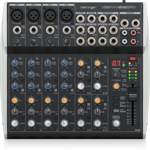 Behringer XENYX 1202SFX analóg keverő, 12csatorna, USB