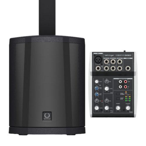 TURBOSOUND iNSPIRE iP500 V2 oszlop hangszóró és Behringer XENYX 502S analóg keverő csomag