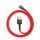 Baseus CALKLF-B09 Cafule 2.4A Lightning - USB kábel, 1 m (piros)