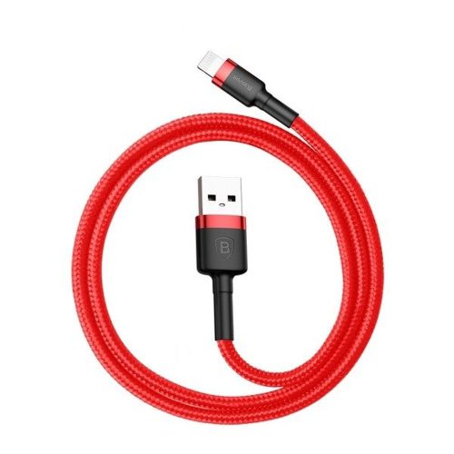Baseus CALKLF-B09 Cafule 2.4A Lightning - USB kábel, 1 m (piros)