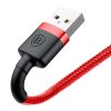 Baseus CALKLF-B09 Cafule 2.4A Lightning - USB kábel, 1 m (piros)