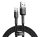 Baseus CATKLF-BG1 Cafule USB - USB-C kábel, 3A, 1 méter, szürke-fekete